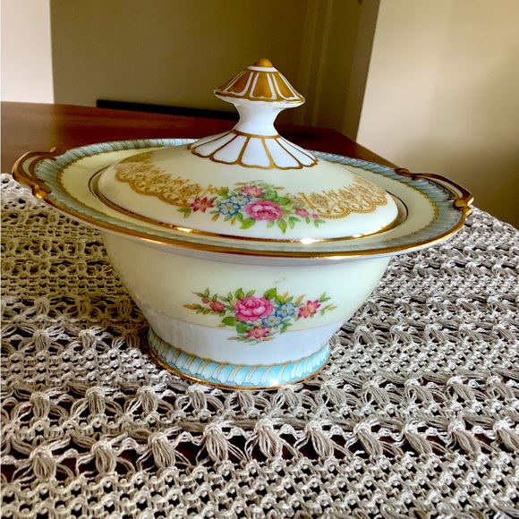 Noritake vintage Juno pattern sugar, bowl and lover - Picture 1 of 6